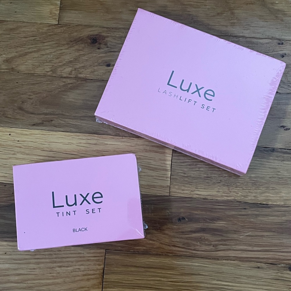 Brand new never used Luxe Cosmetics Lash tint and Lash lift kit.